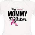 thumbnail image 4 of Inktastic Breast Cancer Awareness My Mommy is a Fighter Boys or Girls Long Sleeve Baby Bodysuit, 4 of 5
