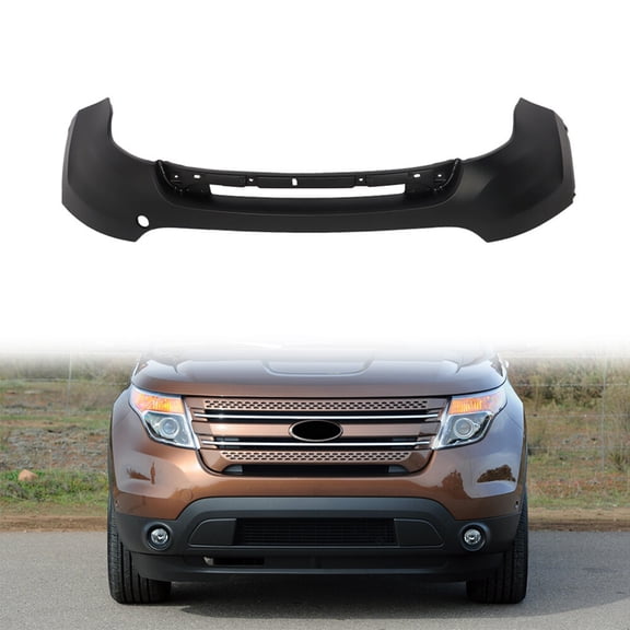 For Ford Explorer 2011-2015 New Replacement Front Bumper Cover W/o Sensors Holes