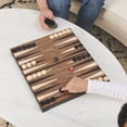thumbnail image 2 of Legacy  Wooden Backgammon Classic 2-Player Original Board Game Set with Cups and Dice, for Kids and Adults Aged 8 and up, 2 of 7