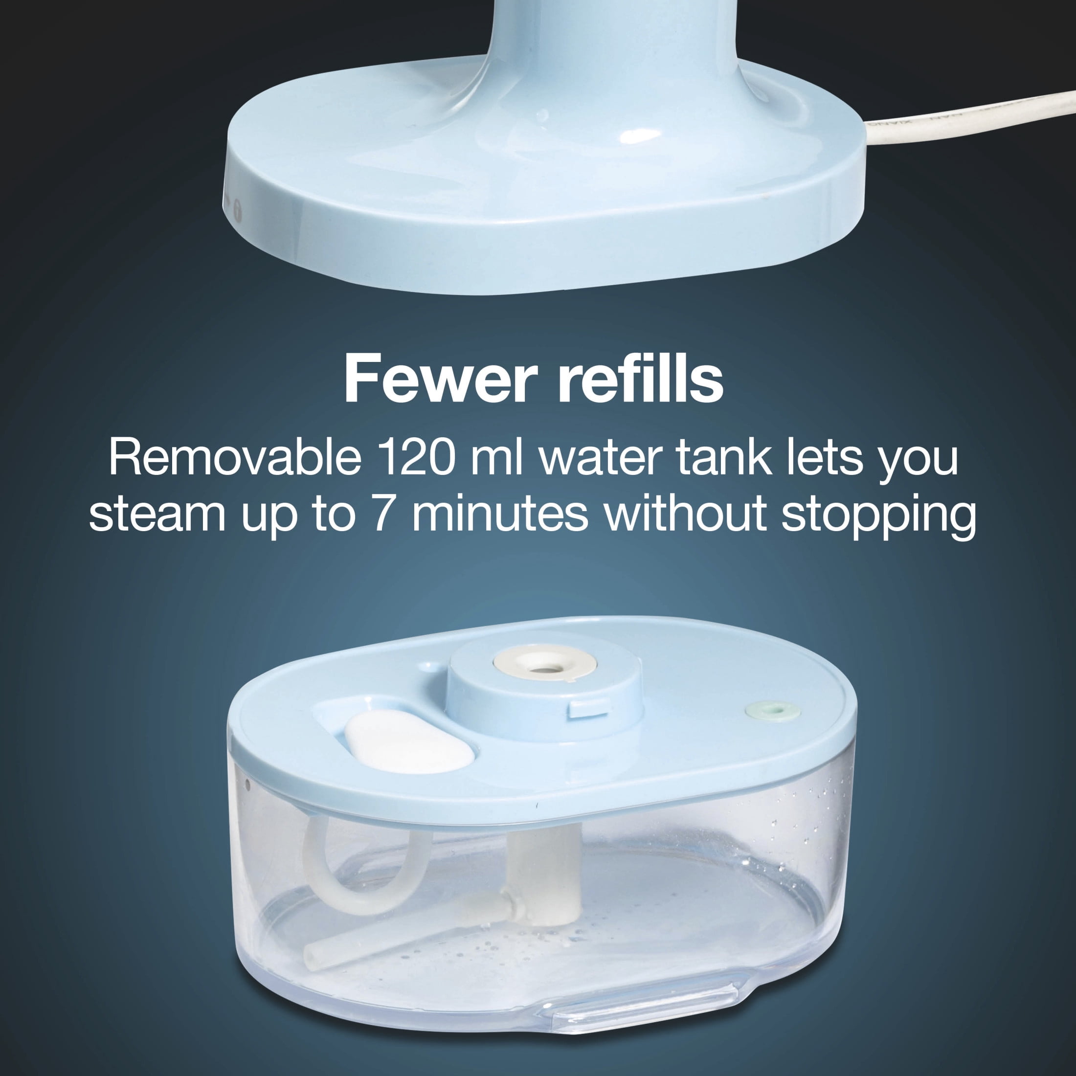 Proctor Silex 2-in-1 Handheld Garment Steamer and Iron for Clothes with Removable Water Reservoir