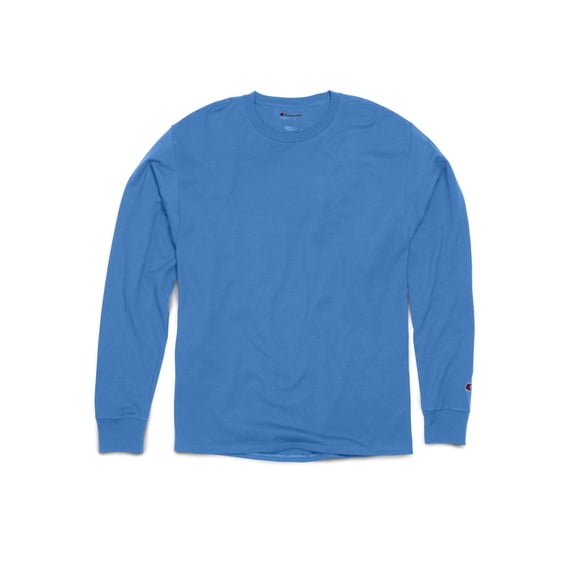 CP15 Hanes Champion Adult Long-Sleeve Ringspun T-Shirt - Light Blue - L