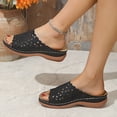 thumbnail image 5 of WIZUTIZ Womens Shower Shoes Comfort Athletic Sandals Women Summer Slide Sandals Wedge Sandals Slippers Beach Slippers Outdoor with Arch Support Slide Sandals Mom Christmas Gifts, 5 of 5