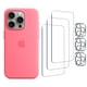 thumbnail image 5 of Funda de silicona para iPhone 15 Pro con Magsafe de 6.1" (rosa), 3 protectores de pantalla y 3 protectores de lente., 5 of 5
