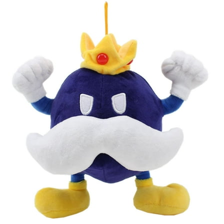 King Bob-omb Plush Toy 8'' Stuffed Soft Doll