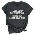 thumbnail image 1 of T-Shirts d'Été Amusants pour Femmes Lettres Imprimées Col Rond Manches Courtes Ample, 1 of 3