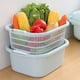 thumbnail image 4 of Multi Functional Basket New Fruit Cleaning Bowl With Strainer Container Kitchen Sink Food Catcher Drainer Fruit Rinser Vegetable Washing Filter Bowl, 4 of 6