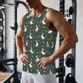 thumbnail image 5 of Gukieu goose of sunflower Print Men's Quick Dry Fitness Vest, Round Neck Sleeveless Fitness Bodybuilding Top-4X-Large, 5 of 7
