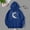 Blue, variant on Women's Hoodies Sweatshirts Ladies Fall/Winter Casual Loose Moon Print Hoodie Black S