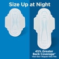 thumbnail image 6 of Equate Ultra Thin Pads with Flexi-Wings, Overnight Absorbency, Size 4, 38 Count, 6 of 11