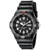 Casio MRW200H-1BV Men's Black Resin Strap 100M Sports Easy Reader Analog Watch