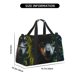 thumbnail image 3 of Fotbe Realistic Style Colorful Wolf A Bolsa de Viaje con Estampado, Bolsa de Fin de Semana para Mujer con Compartimento para Zapatos, Bolsa de Gimnasio con Bolsillo Húmedo, 3 of 7