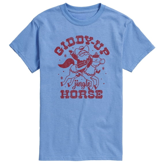 Instant Message - Giddy Up Jingle Horse - Men's Short Sleeve Graphic T-Shirt