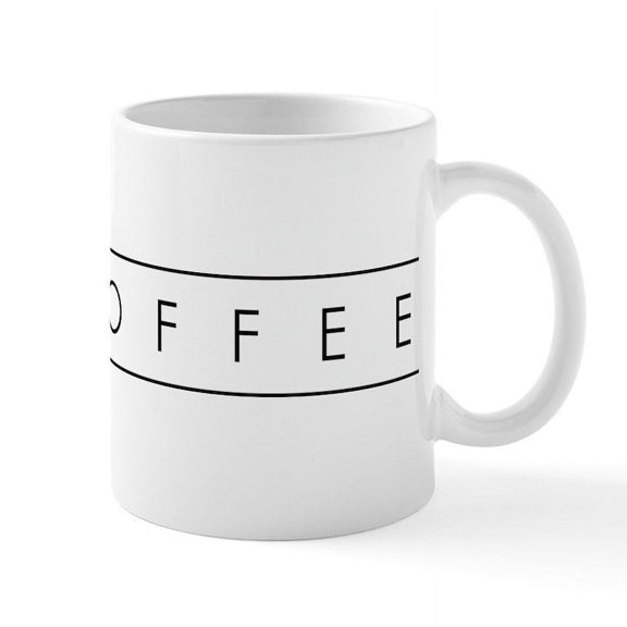 CafePress - I Heart Coffee - 11 oz Ceramic Mug - Novelty Coffee Tea Cup