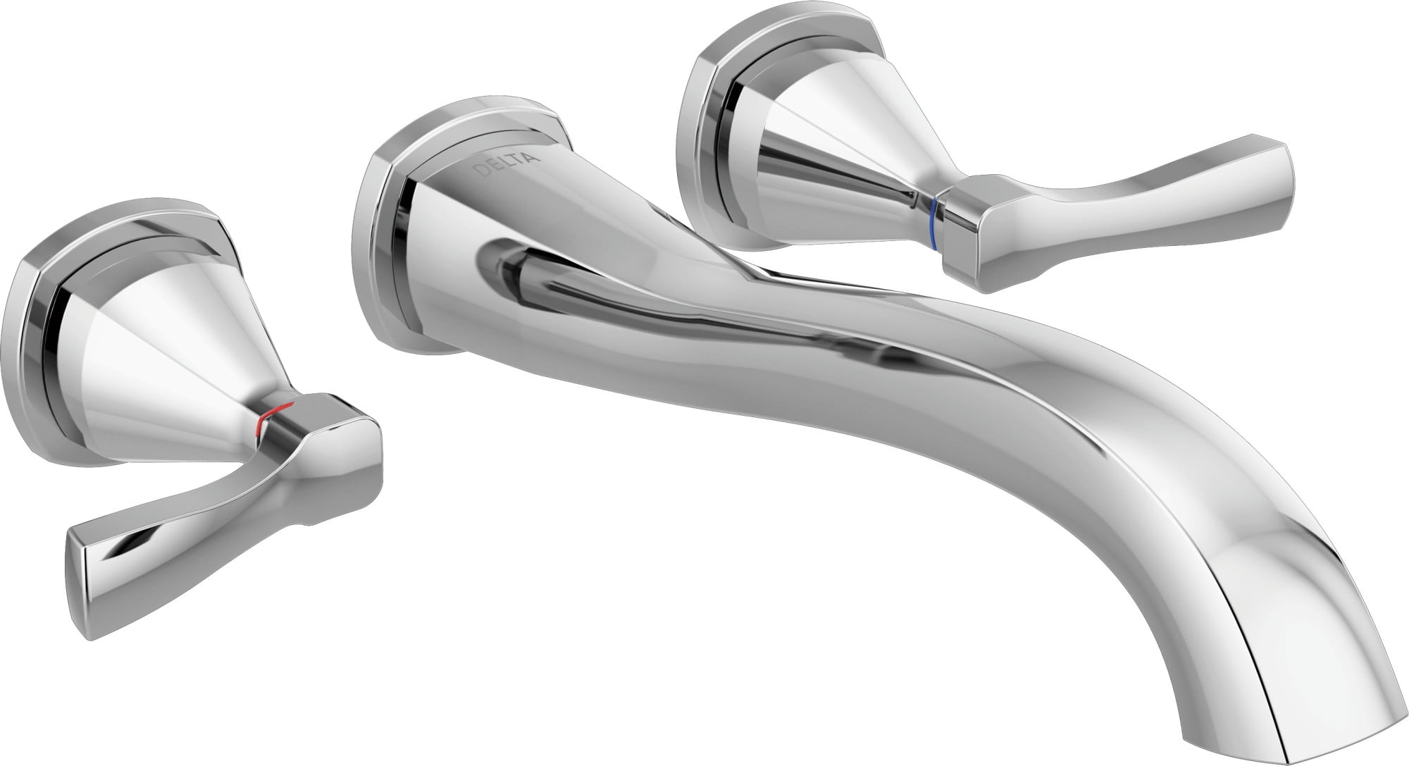 Delta T5776WL Stryke Double Handle Wall Mounted Tub Filler