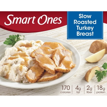 Smart Ones Slow Roasted Turkey Breast with Gravy & Garlic-Herb Mashed Potatoes Frozen Meal, 9 oz box