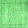 thumbnail image 1 of Ahgly Company Indoor Square Abstract Emerald Green Contemporary Area Rugs, 4' Square, 1 of 4