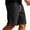 ZA-Black shorts men, variant on Waffle Casual Shorts for Men Breathable Lightweight Textured Short Pants Solid Color Split Hem Loose Fit Wide Leg Shorts with Pockets Light Blue M