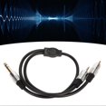 thumbnail image 4 of 6.35mm to 2 RCA Y Splitter Cable Professional Male to Male 6.35mm to RCA Adapter for Amplifier Microphone Mixer Speaker, 4 of 5