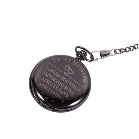 HOOWIFFY Fashion Vintage Pocket Watch Pendant with Chain Assorted Colors Practical and Stylish
