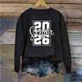 thumbnail image 3 of Pincandy Senior Class of 2026 Graduation Sweatshirt for Women Oversized Crewneck Long Sleeve Shirt Pullover Teen Giel Clothes, 3 of 5