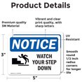 thumbnail image 2 of (2 Pack) Watch Your Step Down Sign, 2 of 7
