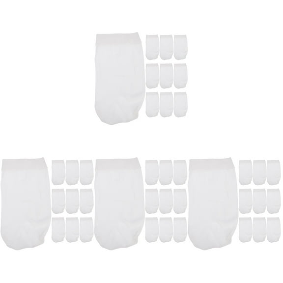 Set of 4 Swimming Pool Filter Socks Pump Balls Inflatable White