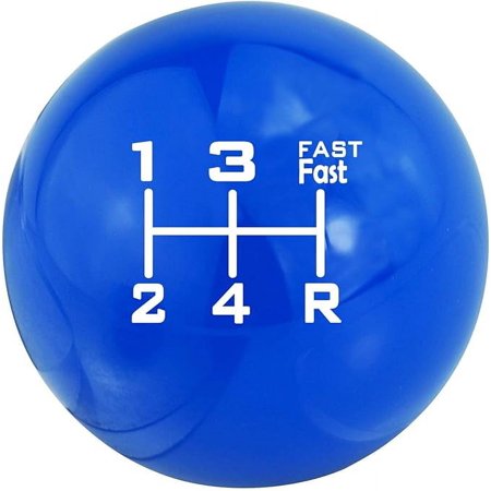 Lunsom 5 Speed Shift Knob, Ball Gear Shifting Stick Lever Knobs Fast Gear Shifter Handle Fit Most Manual Automatic Car Transmission (Blue)