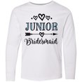 thumbnail image 3 of Inktastic Junior Bridesmaid Wedding Bridal Party Long Sleeve Youth T-Shirt, 3 of 5