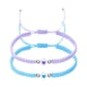 thumbnail image 2 of Eoozwa 2 Packs Glow in the Dark Couple Bracelets Matching His and Hers Adjustable Cords with Heart Charms, Romantic Valentines Day Gift for Couples Anniversary Love Jewelry, 2 of 6