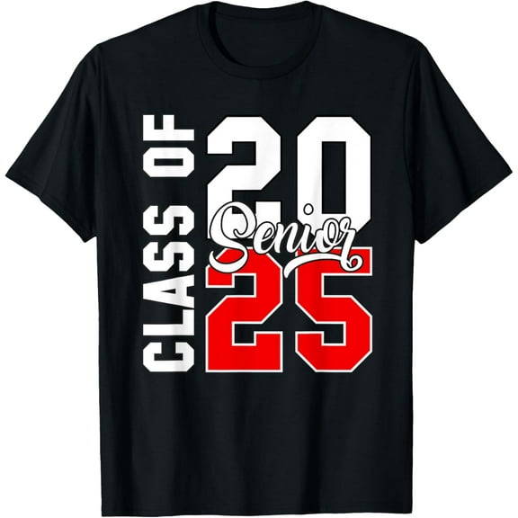 t-shirt Seniors Graduation 2025 Class Of 2025 Back To School T-Shirt mens,black,women,funny,journey,Crew Neck, Short Sleeve,custom clothing patterns.gift