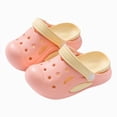 thumbnail image 5 of KPOPLK Slides Sandals for Kids,Girls Shower Shoes,Boys Cloud Slides Non slip Quick Dry Bedroom Shoes Indoor Outdoor Open Toe Spa Bath Pool Gym House Casual House Slippers Size 8,Pink, 5 of 5