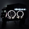thumbnail image 3 of AKKON - For Nissan Titan A60 Black Bezel LED Ring Projector Headlight + Tail Brake Lamp Set, 3 of 7