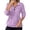 Purple, variant on Women's Quilted Sweatshirts 1/4 Zipper Neck Long Sleeve Textured Solid Casual Loose Fashion Fall Pullover Tops Polo Tunic Cable Knit Sweater