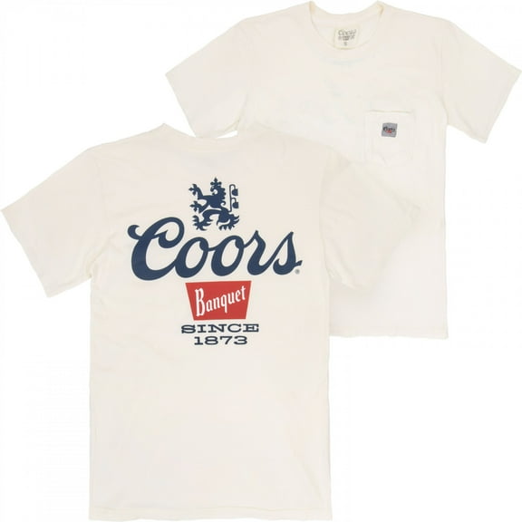 Coors 893894-2xlarge Banquet Premium Super Soft Heavyweight Front Pocket & Back-Print T-Shirt - 2XL