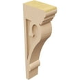 thumbnail image 5 of 3"W x 6"D x 18"H Thin Mayflower Rough Cedar Woodgrain TimberThane Corbel, Primed Tan, 5 of 6