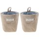 thumbnail image 1 of Mini bolsa de almacenamiento colgante, organizador de algodón, cesta de almacenamiento, decoración, bolsa de basura para dormitorio, pared, puerta, armario, serie de 2 piezas, 1 of 5