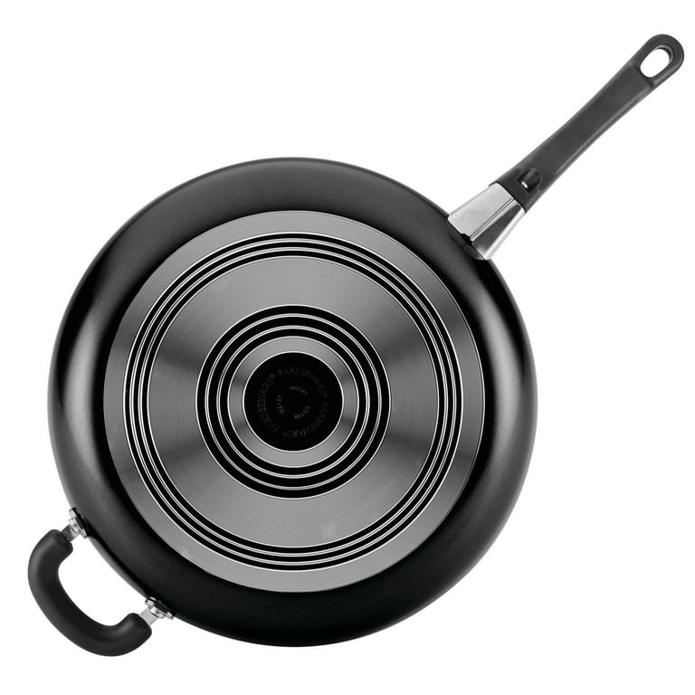 Farberware 12-Inch High Performance Nonstick Covered Deep Frying Pan, Fry  Pan, Skillet, Black