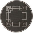 thumbnail image 4 of Livabliss Outdoor Rugs, 9ft Round Alfresco Cottage Black Round Area Rug for Patio, Porch, Deck, Backyard, Waterproof Indoor Outdoor Carpet (8'10" x 8'10"), 4 of 6