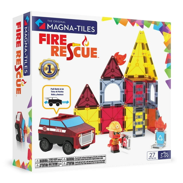 Set de construcción MAGNA-TILES Fire Rescue 27 piezas