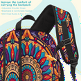 thumbnail image 4 of Herdesigns Boho Mandala Flowers Bohemian Laptop Backpack for Women Men, 18.3 Inch Large Computer Backpacks Fashion Teacher Nurse Bag Casual Daypack for Work Travel, 4 of 8