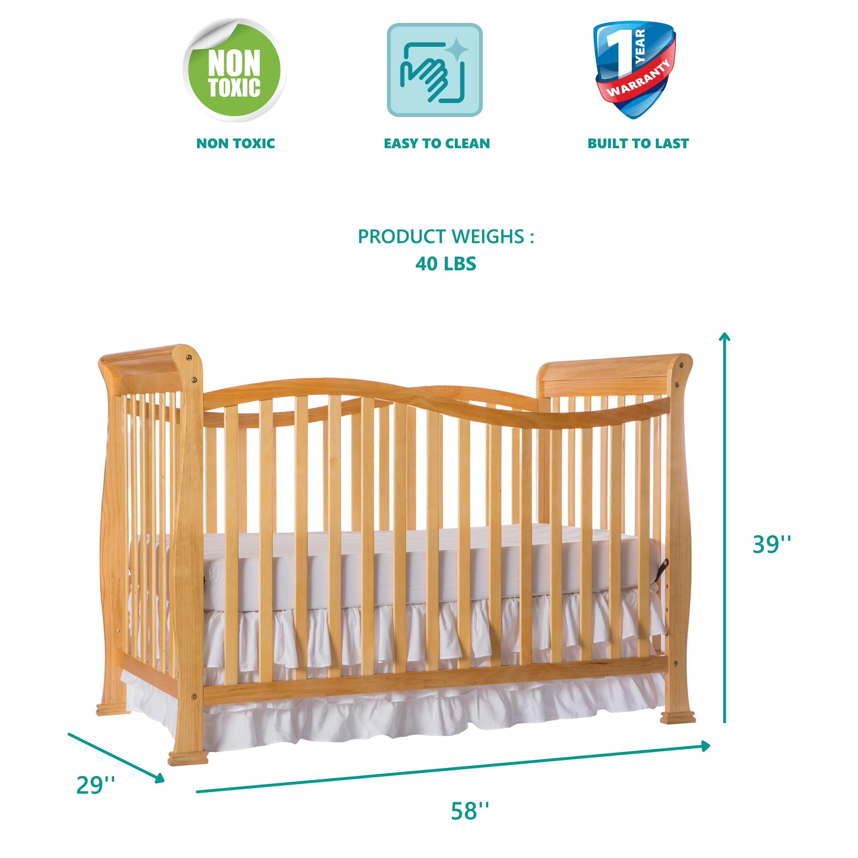 Dream On Me Violet 7-in-1 Convertible Life Style Crib, Natural - image 3 of 11