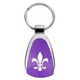 thumbnail image 2 of Fleur-De-Lis Teardrop Key Chain (Purple), 2 of 2