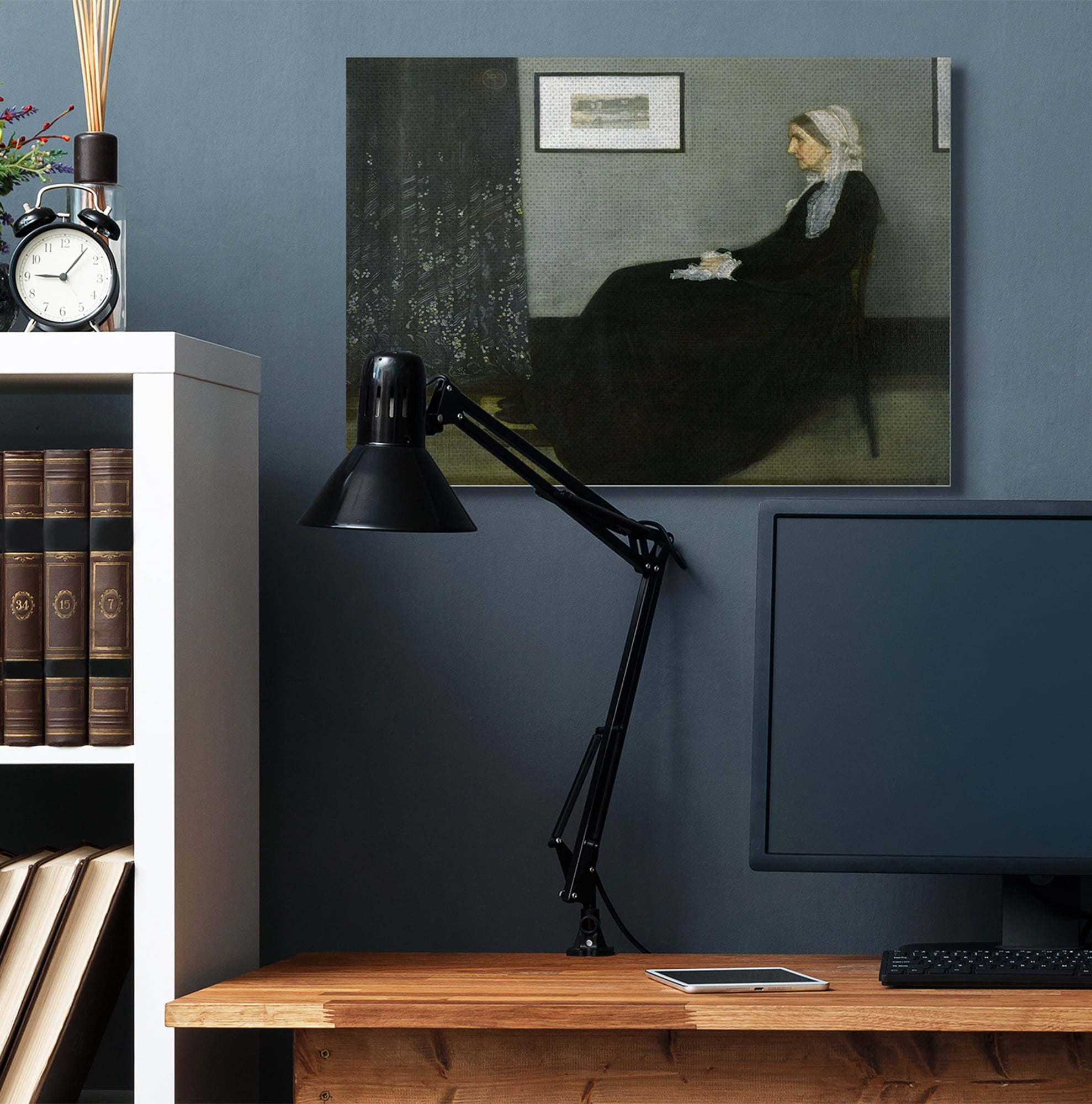 Stupell Home Décor Whistlers Mother Yellow Black Classical Painting Canvas Wall Art by James Abbott McNeill Whistler