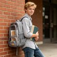 thumbnail image 5 of Clear Backpack for School 17 inch Large Heavy Duty Stadium Approved Clear Bookbag, See Through Transparent Backpacks for Travel College Work, 5 of 8
