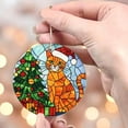 thumbnail image 4 of Cat Stained Glass Ornaments, Cat Ornament,Cat Christmas Tree Ornament, Cat Xmas Decorations lsxjdr, 4 of 5
