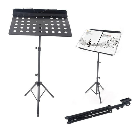 Adjustable Wood Music Stand - Ktaxon Durable Adjustable Folding Music Stand Holder Fold Stage Black