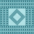 thumbnail image 1 of Ahgly Company Machine Washable Indoor Square Transitional Dark Cyan Green Area Rugs, 5' Square, 1 of 7