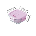 thumbnail image 3 of Yhmxh Kitchen Gadgets,Home and Kitchen,Glass Bento Box Can Be Microwave Oven Students Heated Lunch Box Office Fresh-keeping Box Bento Boxs, 3 of 6