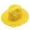 Yellow, variant on Wide Brim Straw Panama Hat with Foldable Design, Unisex Summer Sun Headwear, Beach Vacation Travel Accessory