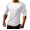 White, variant on Dursoulink Long Sleeve Round Neck Shirt for Men, Breathable Polyester Sport Raglan Top with Elastic Fabric, U-Shaped Hem, Loose Fit for Outdoor Activities